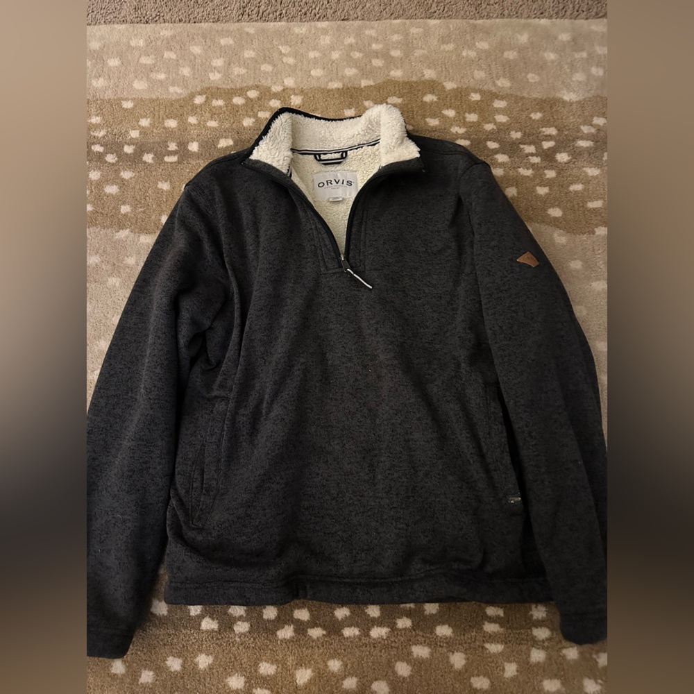 Orvis Sherpa Lined Pullover Sweater